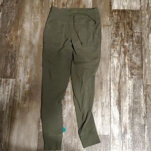 Green Girls' Leggings with Pockets